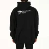 Balenciaga Herren SS21 Baumwolle, grosse Kapuze, Langarm, Schwarz 620973TKV871070