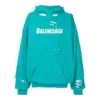 Balenciaga Herren SS21 Classic Alphabet Printing Hole Himmelblau 659403TKVB64661