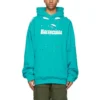Balenciaga Herren SS21 Classic Alphabet Printing Hole Himmelblau 659403TKVB64661