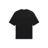 Balenciaga Herren SS21 einfarbiges T-Shirt mit Logo-Aufdruck, kurzärmelig, schwarz 612966TJV871070