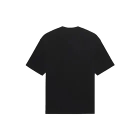 Balenciaga Herren SS21 einfarbiges T-Shirt mit Logo-Aufdruck, kurzärmelig, schwarz 612966TJV871070