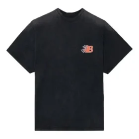 Balenciaga Herren SS21 Flame Retro Kurzarm-T-Shirt Schwarz 656978TKV701076