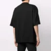 Balenciaga Herren SS21 Freizeit-T-Shirt mit Aufdruck, gross, kurzärmelig, schwarz 641614TJV801070