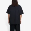 Balenciaga Herren SS21, gemustertes T-Shirt mit Rundhalsausschnitt und kurzen Ärmeln, schwarz, 651795TKV771070