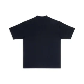 Balenciaga Herren SS21 Logo-Print Kurzarm Schwarz 612966TIV541070