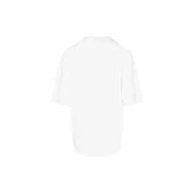 Balenciaga Herren SS21 Marathon-Laufshirt mit Musterdruck und Logo, kurzärmelig, weiss 641614TJVK69040