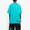 Balenciaga Herren SS21 mit Alphabet-Print, Lochmuster, Rundhalsausschnitt, Kurzarm, grün 651795TKVB84661