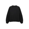 Balenciaga Herren SS21 mit Ausschnitt, grosser Rundhalsausschnitt, lange Ärmel, schwarz 641654TJVI71070