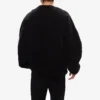 Balenciaga Herren SS21 mit Ausschnitt, grosser Rundhalsausschnitt, lange Ärmel, schwarz 641654TJVI71070