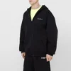 Balenciaga Herren SS21 Reissverschluss-Jacke mit langen Ärmeln, schwarz 641659TIV551070