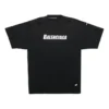Balenciaga Herren SS21 T-Shirt mit Alphabet-Print, Rundhalsausschnitt, kurze Ärmel, schwarz 651795TKVB81070