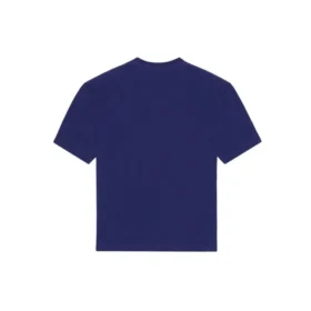 Balenciaga Herren SS21 T-Shirt mit Logo-Aufdruck «Alphabet», kurzärmelig, blau, 612966TIV545400