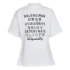 Balenciaga Herren SS21 Word Kurzarm-T-Shirt, weiss 641613TJVI59040