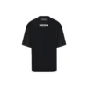 Balenciaga Herren-T-Shirt, halblang, Rundhalsausschnitt, kurzärmelig, schwarz 641614TJVG81000