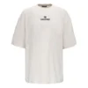 Balenciaga Herren-T-Shirt mit Alphabet-Logo, kurzärmelig, grau-weiss 641614TJVA99054