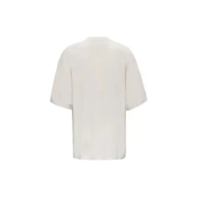 Balenciaga Herren-T-Shirt mit Alphabet-Logo, kurzärmelig, grau-weiss 641614TJVA99054