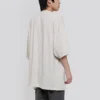 Balenciaga Herren-T-Shirt mit Alphabet-Logo, kurzärmelig, grau-weiss 641614TJVA99054