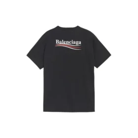Balenciaga Herren-T-Shirt mit Aufdruck, kurzärmelig, schwarz 570803TAV441000 Balenciaga Herren-T-Shirt mit Aufdruck, kurzärmelig, schwarz 570803TAV441000