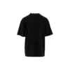 Balenciaga Herren-T-Shirt mit übergrossem Logo-Print im Retro-Stil, tief sitzender Ausschnitt, kurze Ärmel, schwarz 620969TIVA11000