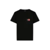 Balenciaga Herren-T-Shirt mit Brustlogo-Aufdruck, Rundhalsausschnitt, kurze Ärmel, schwarz 620967TIV791000