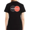 Balenciaga Herren-T-Shirt mit Brustlogo-Aufdruck, Rundhalsausschnitt, kurze Ärmel, schwarz 620967TIV791000