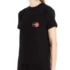 Balenciaga Herren-T-Shirt mit Brustlogo-Aufdruck, Rundhalsausschnitt, kurze Ärmel, schwarz 620967TIV791000
