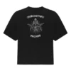 Balenciaga Herren-T-Shirt mit grossem Aufdruck, kurzärmelig, schwarz 641614TJV781000