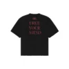 Balenciaga Herren-T-Shirt mit grossem Aufdruck, kurzärmelig, schwarz 641614TJV781000
