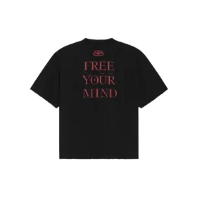 Balenciaga Herren-T-Shirt mit grossem Aufdruck, kurzärmelig, schwarz 641614TJV781000 Balenciaga Herren-T-Shirt mit grossem Aufdruck, kurzärmelig, schwarz 641614TJV781000