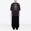Balenciaga Herren-T-Shirt mit grossem Aufdruck, kurzärmelig, schwarz 641614TJV781000