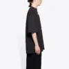 Balenciaga Herren-T-Shirt mit grossem Aufdruck, kurzärmelig, schwarz 641614TJV781000