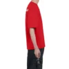 Balenciaga Herren-T-Shirt mit grossem Logo im Retro-Stil, kurzärmelig, rot 612966TIVG56540