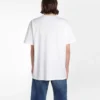 Balenciaga Herren-T-Shirt mit Logo-Print, Rundhalsausschnitt, kurze Ärmel, weiss 556150TYK239000