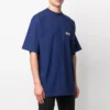 Balenciaga Herren-T-Shirt mit Political Campaign-Aufdruck, grosse Grösse, kurzärmelig, marineblau 641675TIV521195