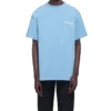 Balenciaga Herren-T-Shirt mit Political Campaign-Print, Rundhalsausschnitt, kurze Ärmel, blau 570803TBV425840