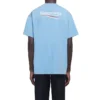 Balenciaga Herren-T-Shirt mit Political Campaign-Print, Rundhalsausschnitt, kurze Ärmel, blau 570803TBV425840