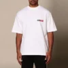 Balenciaga Herren-T-Shirt mit Rundhalsausschnitt und kurzen Ärmeln, weiss 612966TIVD19000
