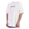 Balenciaga Herren-T-Shirt mit Symbol, Rundhalsausschnitt und Alphabet-Print, kurzärmelig, weiss 620969TIV509040