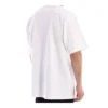 Balenciaga Herren-T-Shirt mit Symbol, Rundhalsausschnitt und Alphabet-Print, kurzärmelig, weiss 620969TIV509040