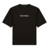 Balenciaga Herren-T-Shirt mit Symbol- und Alphabet-Print, Rundhalsausschnitt, kurzärmelig, schwarz 620969TIV501070