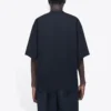 Balenciaga Herren-T-Shirt mit Symbol- und Alphabet-Print, Rundhalsausschnitt, kurzärmelig, schwarz 620969TIV501070