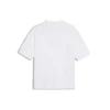 Balenciaga Herren-T-Shirt, weiss, mit BB-Logo, klassischer Logo-Aufdruck, Kurzarm 570803TEV489044