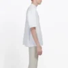 Balenciaga Herren-T-Shirt, weiss, mit BB-Logo, klassischer Logo-Aufdruck, Kurzarm 570803TEV489044