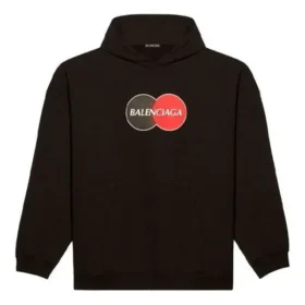 Balenciaga Herren Uniform Plush Loose Classic Schwarz 620973TIV801000
