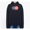 Balenciaga Herren Uniform Plush Loose Classic Schwarz 620973TIV801000