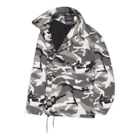 Balenciaga Herrenjacke FW21, schulterfrei, grau 663004TKLD41240