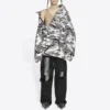 Balenciaga Herrenjacke FW21, schulterfrei, grau 663004TKLD41240