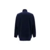 Balenciaga Herrenjacke mit Logo, Reissverschluss und Stehkragen, blau 622002TIO508065