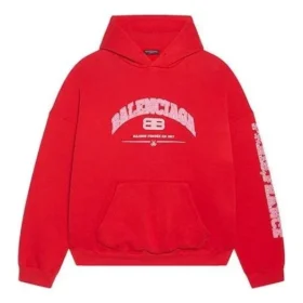 Balenciaga Hoodie, weite Passform «Rot» 674986TLVJ26441