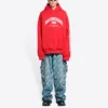 Balenciaga Hoodie, weite Passform «Rot» 674986TLVJ26441